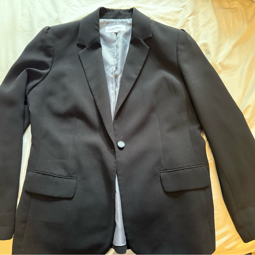 Calvin Klein Black Sport Coat Classic Design